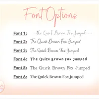 Font Options