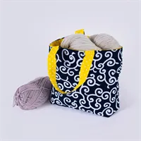 Blue Mini Tote Bag | Japanese Design 2 gallery shot 11