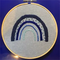 Blue Rainbow Hoop