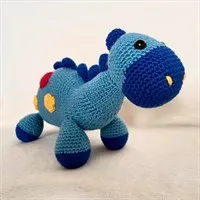 Blue Soft Dinosaur Toy