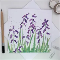 Bluebell Greetings Card floral flowers p 1