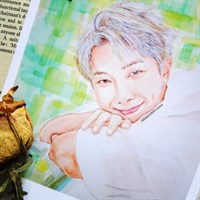 BTS Namjoon Art Print