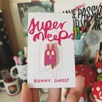 Bunny Ghost - Enamel Pin gallery shot 8