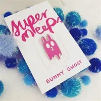 Bunny Ghost - Enamel Pin