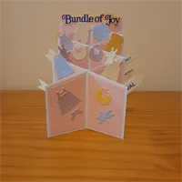 Cascade Folded Bundle Of Joy Baby Card.