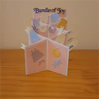 Cascade folded Bundle of joy baby card. 1