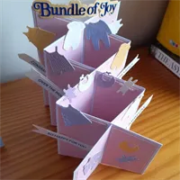 Cascade folded Bundle of joy baby card. 3