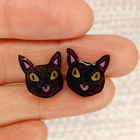Cat Stud Earrings