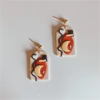 Celestial Abstract Pattern Earrings 1