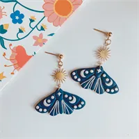 Celestial Lunar Moth And Sun Earrings product review