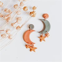 Celestial Moon And Star Earrings