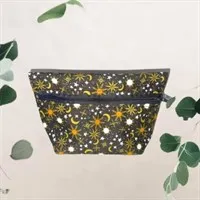Celestial Sun And Stars Make Up Bag