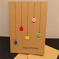 Christmas Bauble Card, Unique / Handmade 1 gallery shot 6