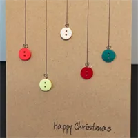 Christmas Bauble Card, Unique / Handmade 5