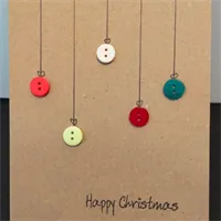 Christmas Bauble Card, Unique / Handmade 5 gallery shot 1