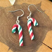 Christmas Candy Cane Earrings