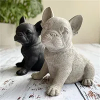 Concrete French Bulldog Statue