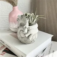 Concrete Heart Air Plant Holder