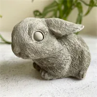 Concrete rabbit statue | pet loss | conc 10 gallery shot 2