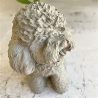 Concrete teddy dog statue | pet statue | 3 gallery shot 6