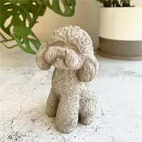Concrete teddy dog statue | pet statue | 4 gallery shot 3