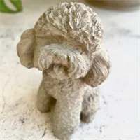 Concrete teddy dog statue | pet statue | 8 gallery shot 2