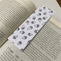 Strawberry illustrated bookmark