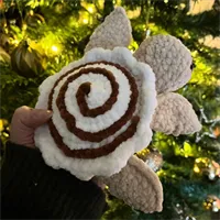 Crochet Cinnamon Roll/Strawberry Turtle  3