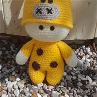 Crochet doll in Giraffe outfit 2