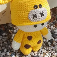 Crochet doll in Giraffe outfit 3