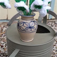 Crochet Snow Drops With Mouse And Leaves