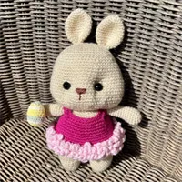 Crocheted Bunny In A Dress