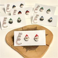 Cute Christmas Gonk Gnome Stud Earrings