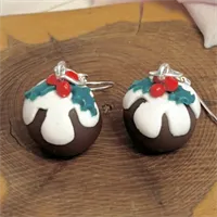 Cute Christmas Pudding Earrings product review