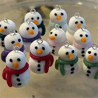 Cute Christmas Snowman Earrings 8