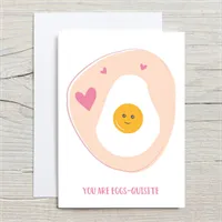 Cute Egg Pun Valentines Card
