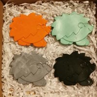 Cute Hedgehog shaped novelty crayons