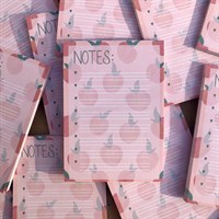 Cute Peach Memo Pad / Notepad