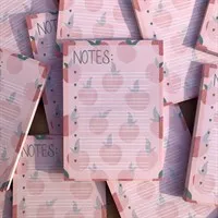Cute Peach Memo Pad / Notepad
