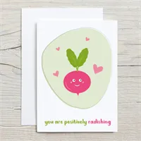 Cute Radish Pun Valentines Card 1 gallery shot 12