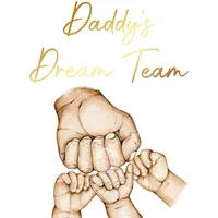 Daddy's team Fathers Day & family print