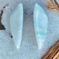 Dagger Studs With Blue Hues gallery shot 2