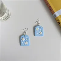 Daisy Polymer Clay Earrings gallery shot 11