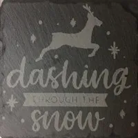 Dashing Through The Snow Xmas Coaster gallery shot 9