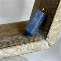 Deep blue resin crystal pendulum pendant