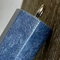 Deep blue resin crystal pendulum pendant