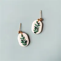Delicate Lavender Plant Earrings