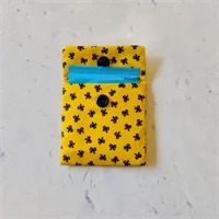 Discreet Sanitary Pouch Yellow Bow 1