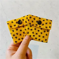 Mini Discreet Sanitary Pouch Yellow Bow