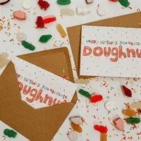 Doughnut Funny Birthday Card A6